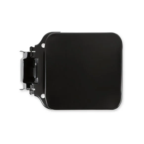 04-284 – HOLLEY Fuel Door, Square Black EDP Coated Steel Non-Locking